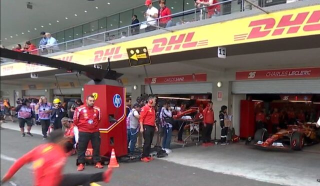 Ferrari mekanikeri, antrenman kazasında ucuz kurtardı