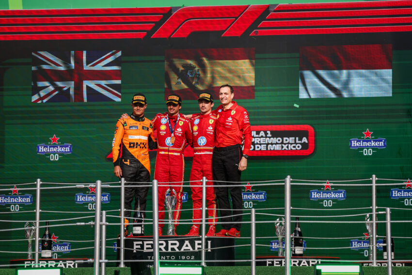 2024 Meksika GP: Sainz kazandı, Norris 2. oldu, Ferrari 2. sıraya yükseldi!
