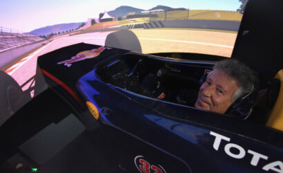 Mario Andretti visits Red Bull Racing Factory in Milton Keynes