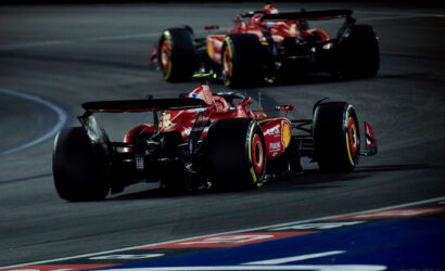 charles leclerc carlos sainz las vegas