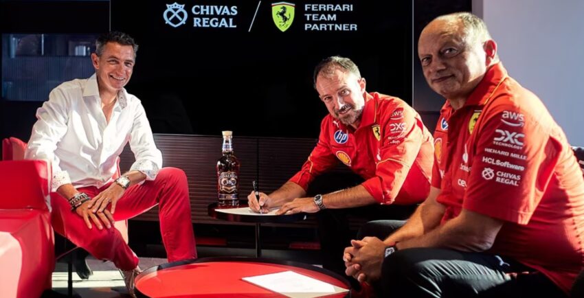 Ferrari, Chivas Regal ile sponsorluk anlaşması imzaladı