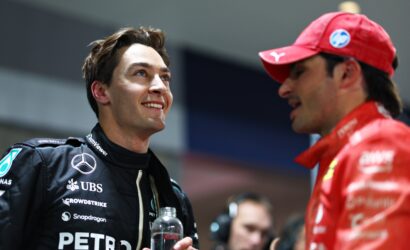 george russell carlos sainz las vegas