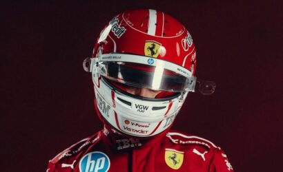 Charles Leclerc, 2025 Ferrari F1 kaskı (3)