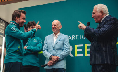 Fernando Alonso, Adrian Newey, Lawrence Stroll, Aston Martin F1