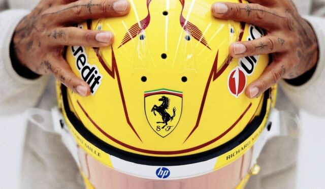 Lewis Hamilton’ın Ferrari kaskı ortaya çıktı