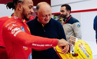 Lewis Hamilton, Fred Vasseur, Ferrari (1)