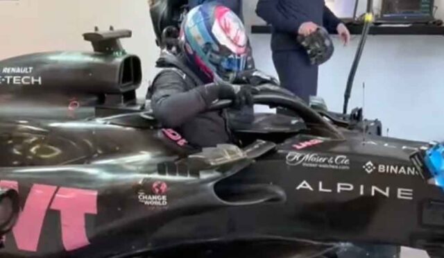Colapinto, Alpine F1 aracıyla piste çıktı