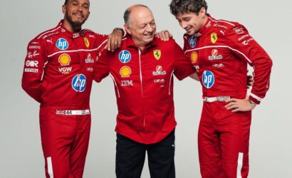 Lewis Hamilton Charles Leclerc Fred Vasseur Ferrari 1
