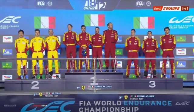 Katar WEC: Ferrari’den tarihi başarı – Sezon açılışında 1-2-3 oldular!