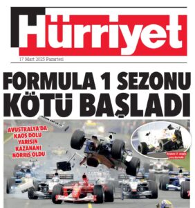 Hürriyet gazetesi F1 haberi