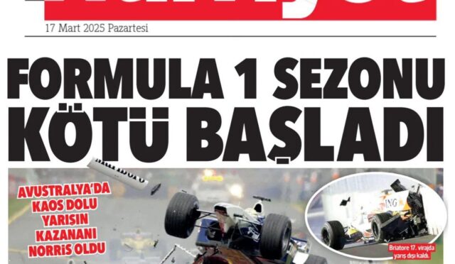 Hürriyet gazetesi, F1 Avustralya GP haberiyle sınıfta kaldı!