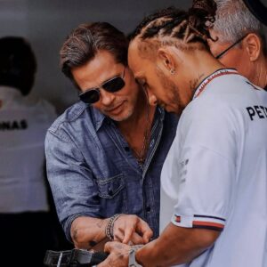 Lewis Hamilton, Brad Pitt