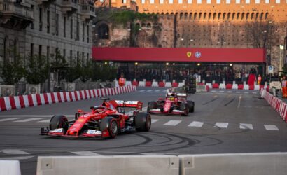 Lewis Hamilton, Charles Leclerc, Ferrari, Milano