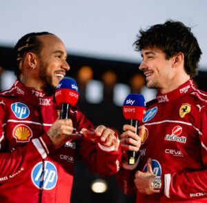 Lewis Hamilton, Charles Leclerc, Ferrari