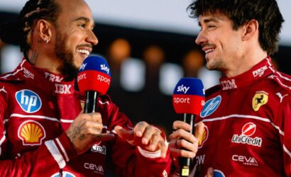 Lewis Hamilton, Charles Leclerc, Ferrari