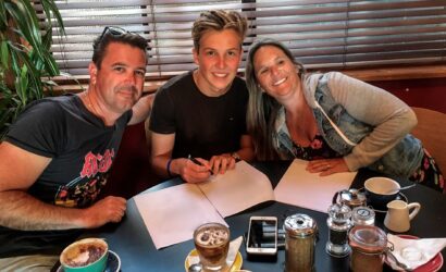 Liam Lawson ve ailesi