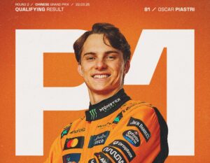 Oscar Piastri, McLaren, Çin GP pole