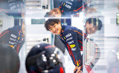 Yuki Tsunoda seat fit for Oracle Red Bull Racing