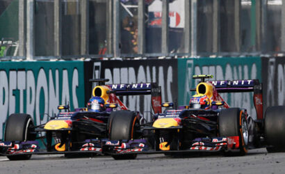 Sebastian Vettel, Mark Webber, Red Bull, 2013 Malezya GP