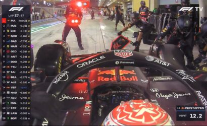 Max Verstappen, Red Bull, 2025 Bahreyn GP pit