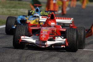 Michael Schumacher, Fernando Alonso, 2006 San Marino GP Imola
