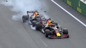 Verstappen, ricciardo kazası, 2018 Azerbaycan GP