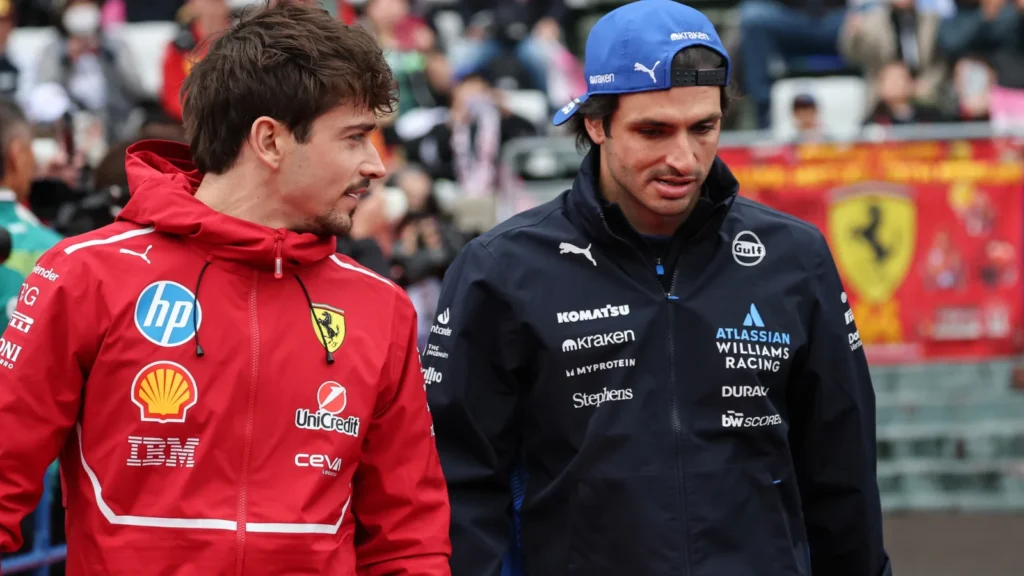 Carlos Sainz ve Leclerc Baku sonrası fırtına yüzünden minibüsle döndü