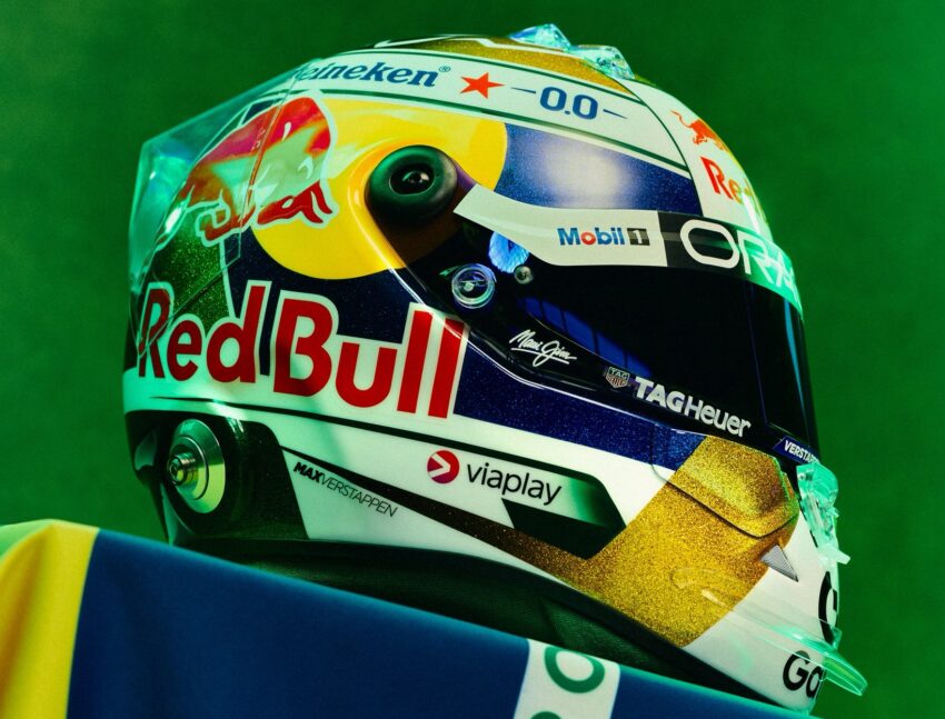 Max Verstappen’den Brezilya GP’sine Özel Altın Renkli Kask Tasarımı