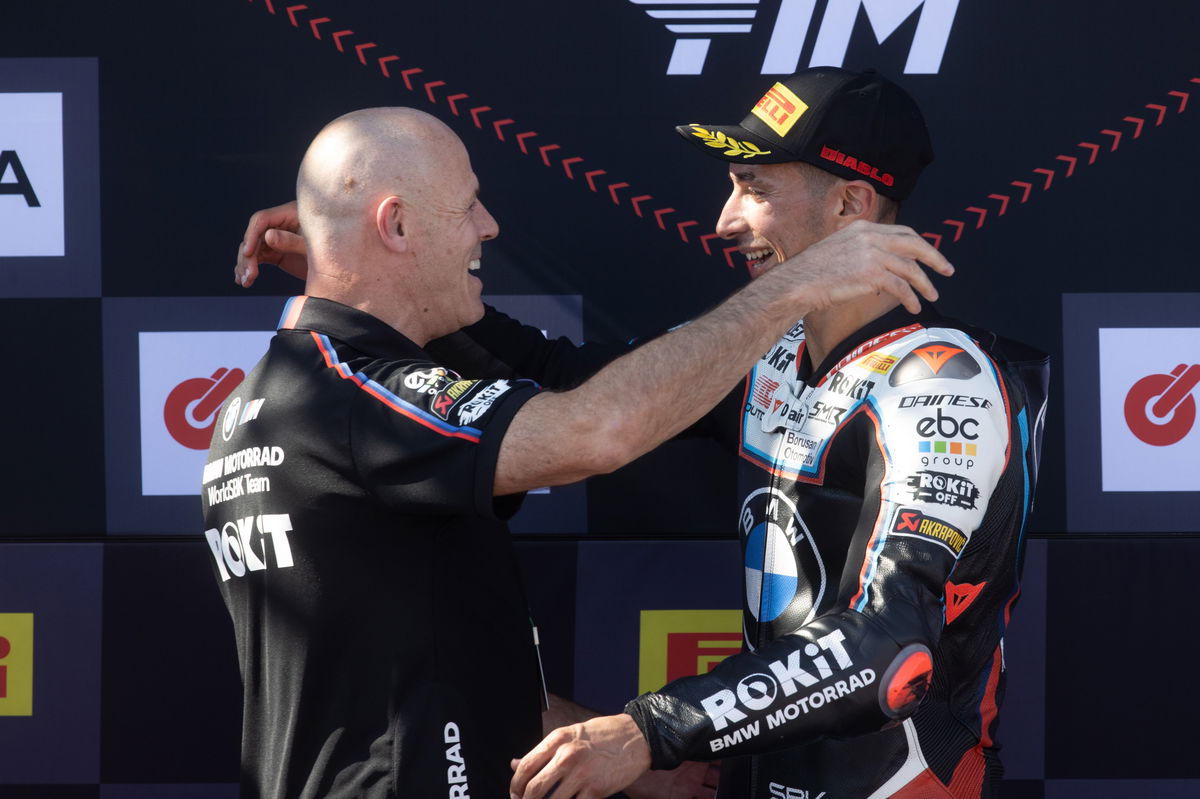 Shaun Muir, Toprak Razgatlioglu, Race 1, Estoril WorldSBK, 11 October 2025