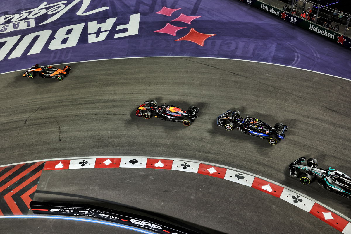 Motor Racing - Formula One World Championship - Las Vegas Grand Prix - Race Day - Las Vegas, Nevada, USA