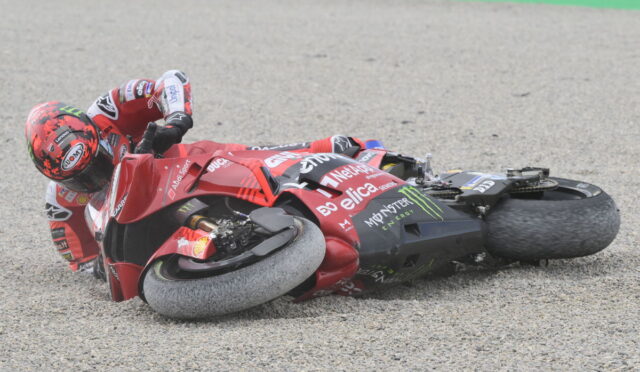 Francesco Bagnaia Crash, Valencia MotoGP Race, 16 November 2025