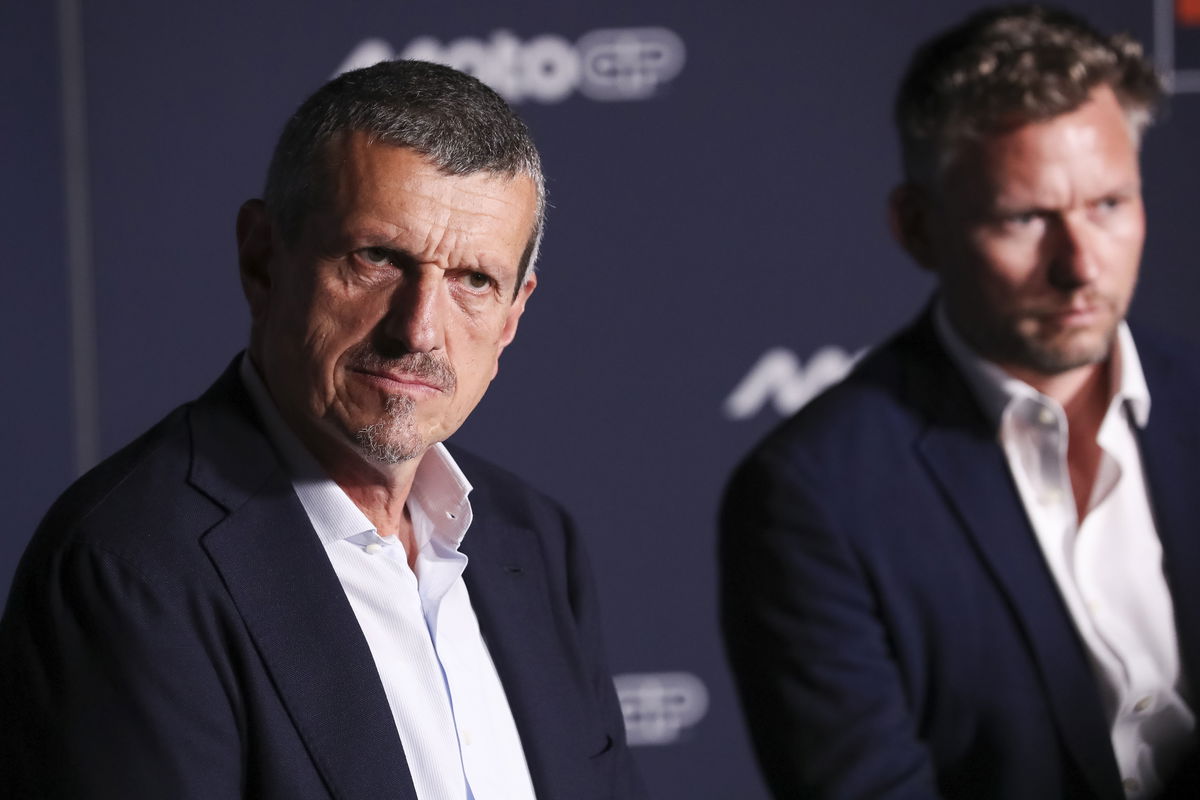 Guenther Steiner Richard Coleman Catalunya MotoGP 5 September 2025