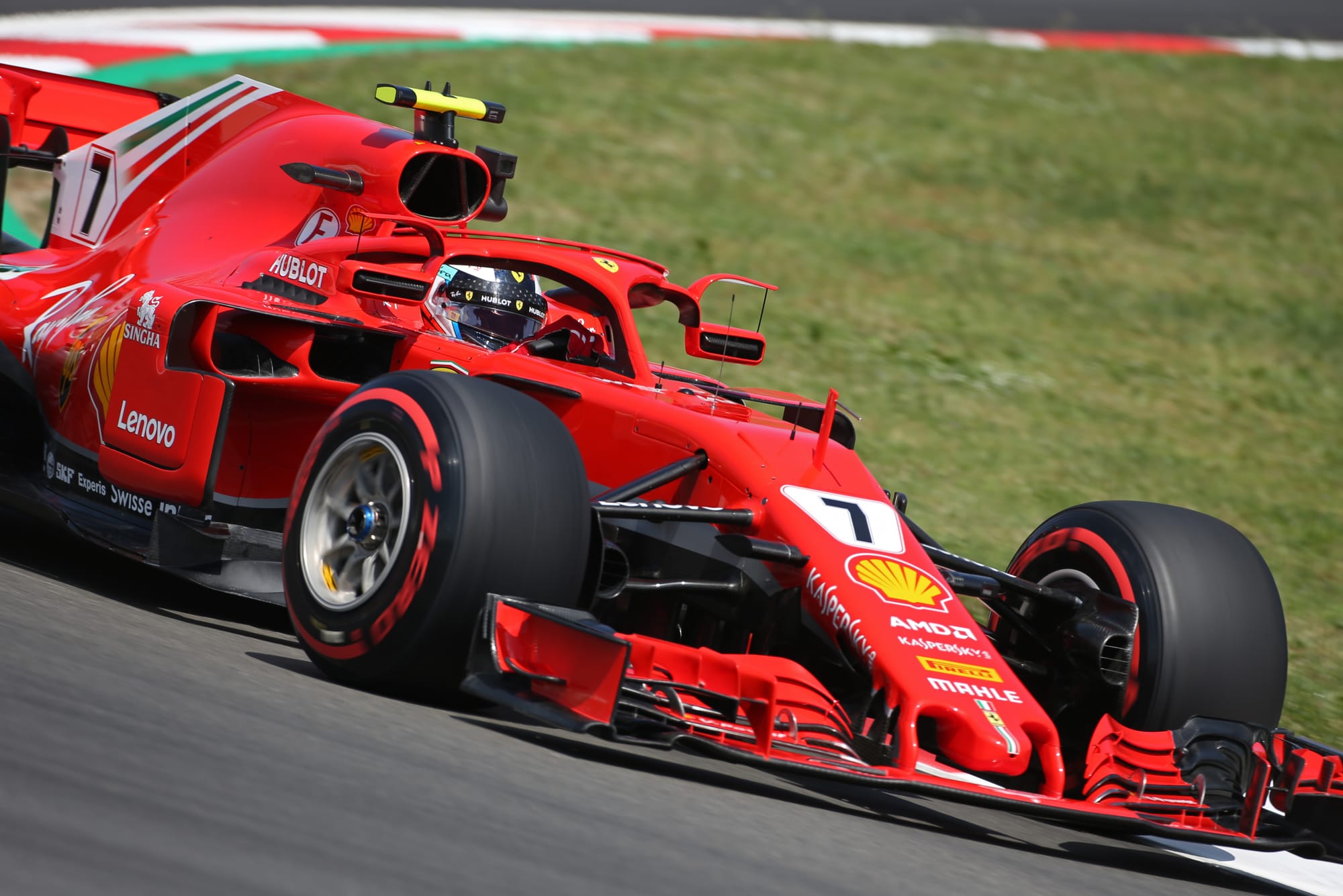 Ferrari running halo wings and mirrors at 2018 Spanish Grand Prix