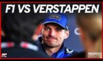Thumbnail with a smiling man in a blue cap, overlaid by bold 'F1 VS VERSTAPPEN' text across the top.