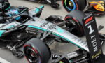 Mercedes-AMG F1 car on display with a Montreal 2026 banner and sponsor logos visible.