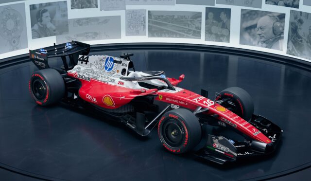 Ferrari, ABD GP’si için “teknik çizim” temalı özel boyamasını tanıttı