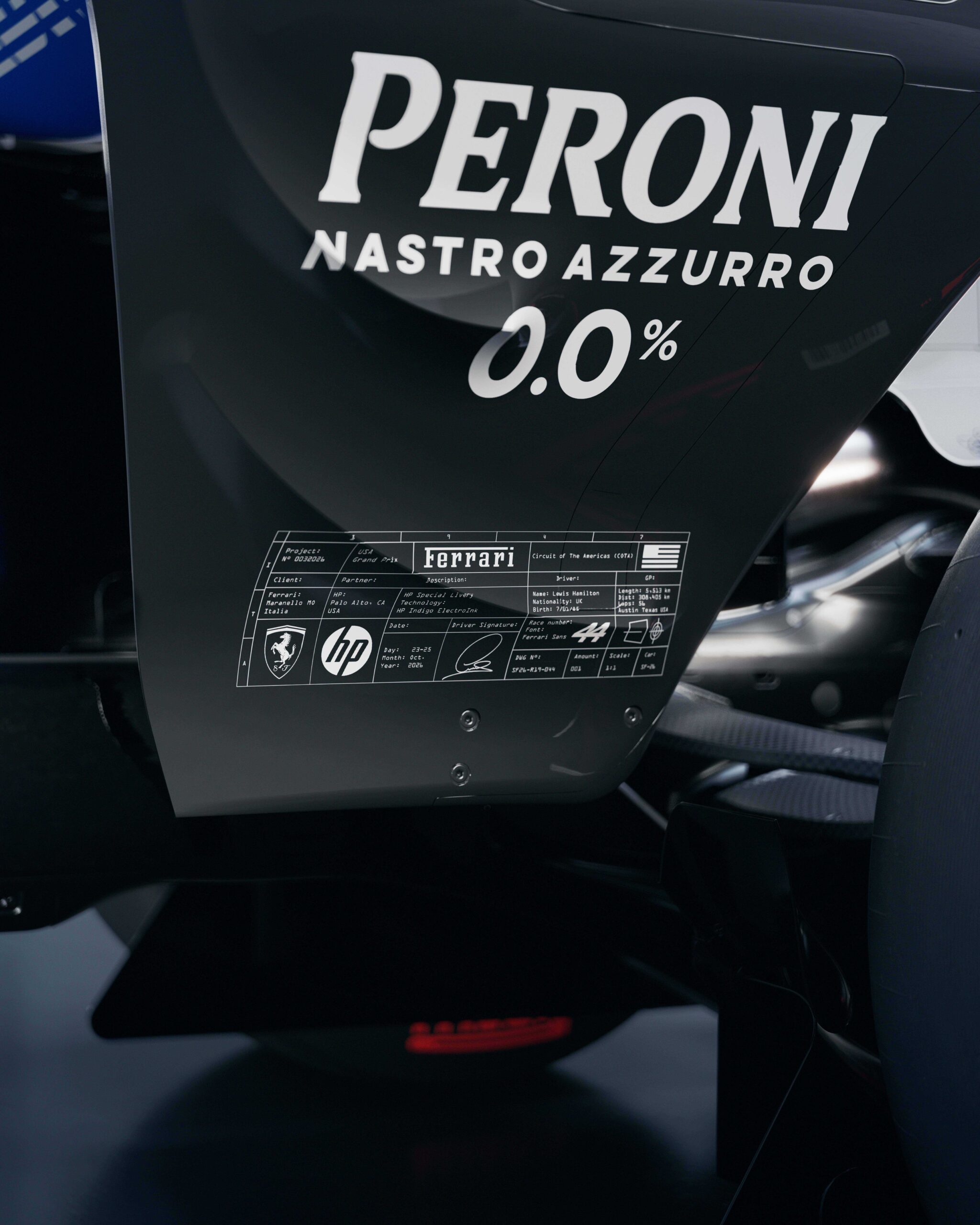 Ferrari ABD GP özel boyama