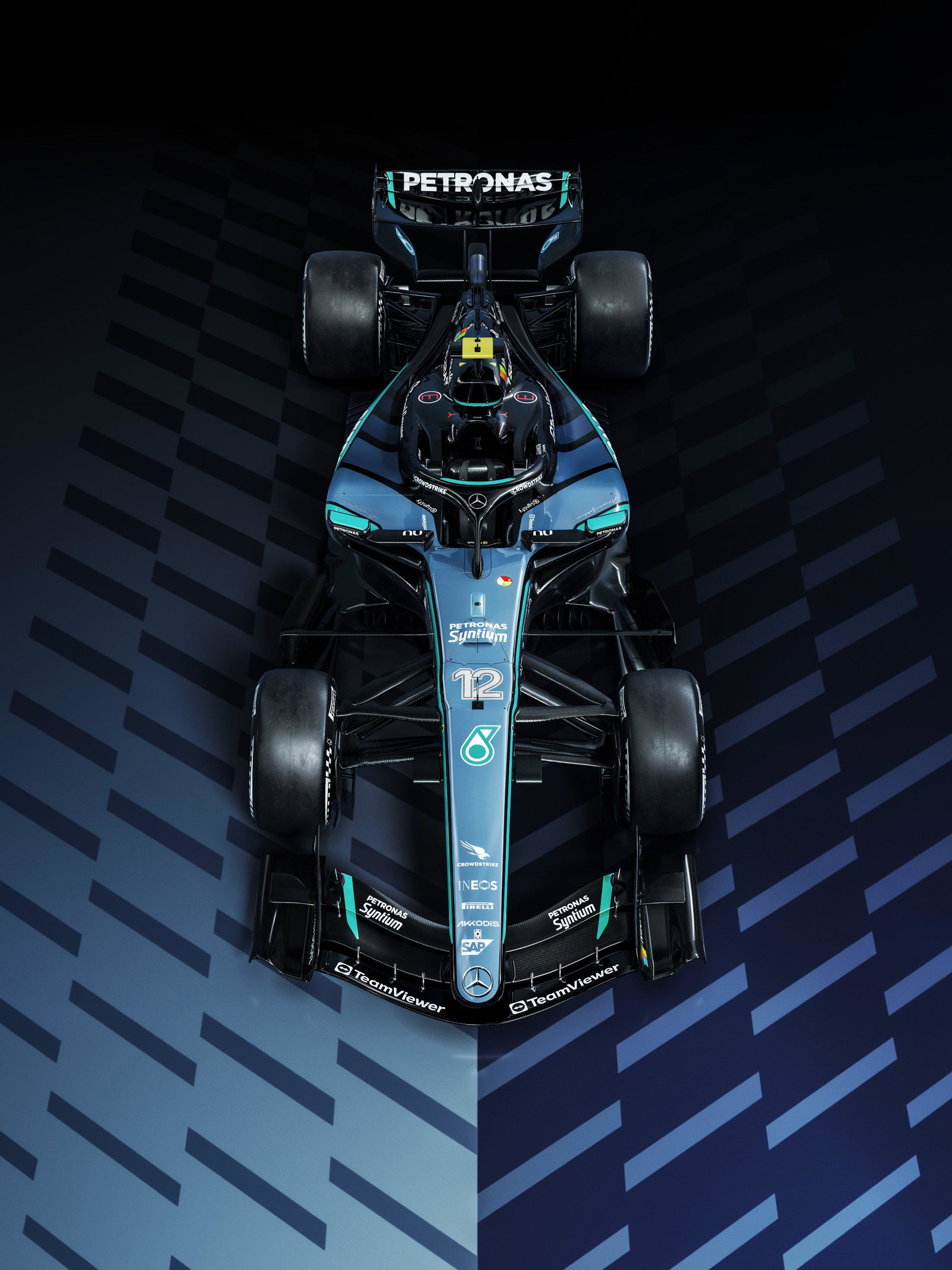 Mercedes ABD GP özel mavi boyama 2