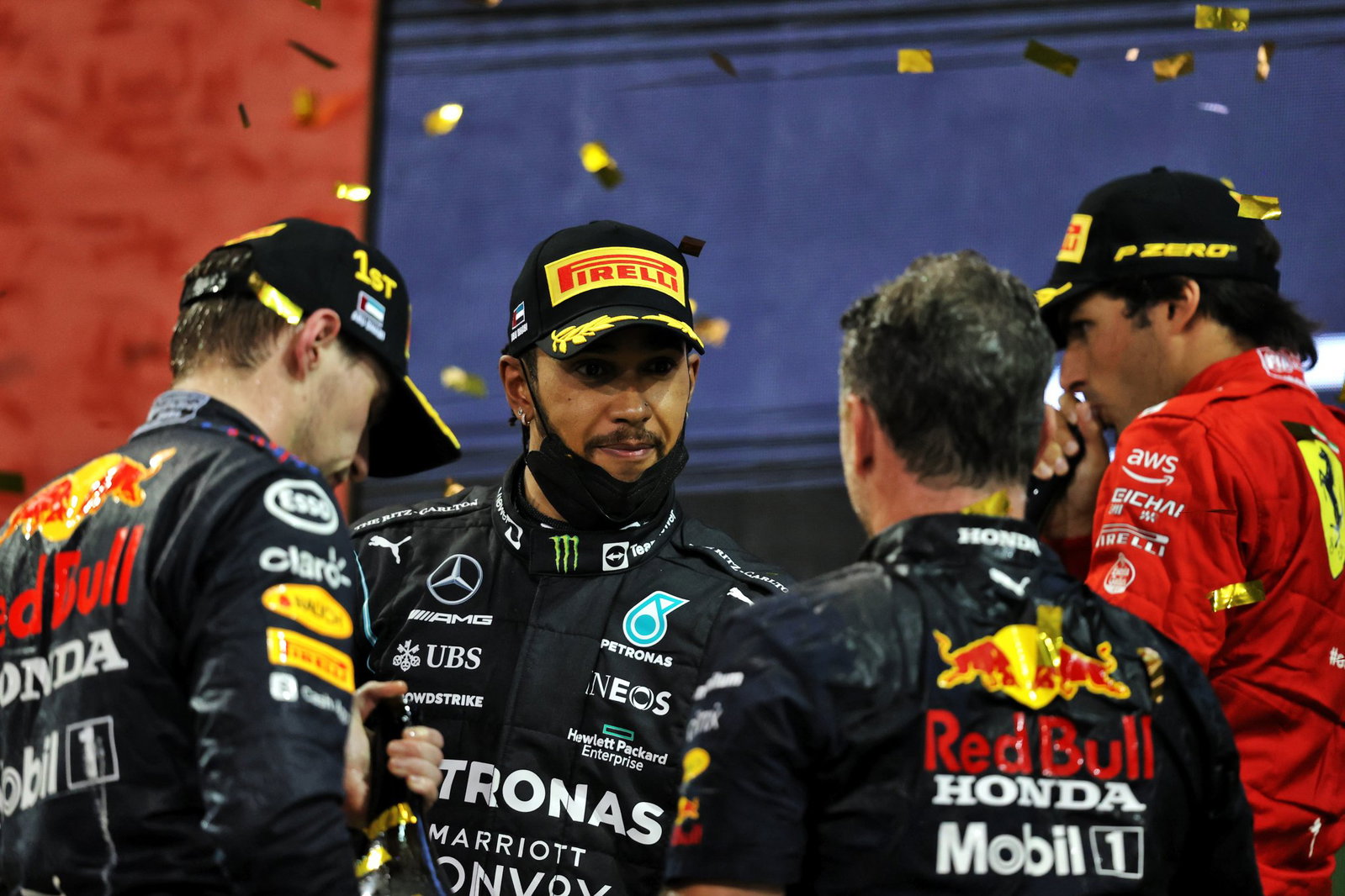 Christian Horner ve Lewis Hamilton