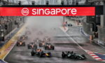 George Russell, Singapur GP sprint yarışında lider giderken kaza yaptı