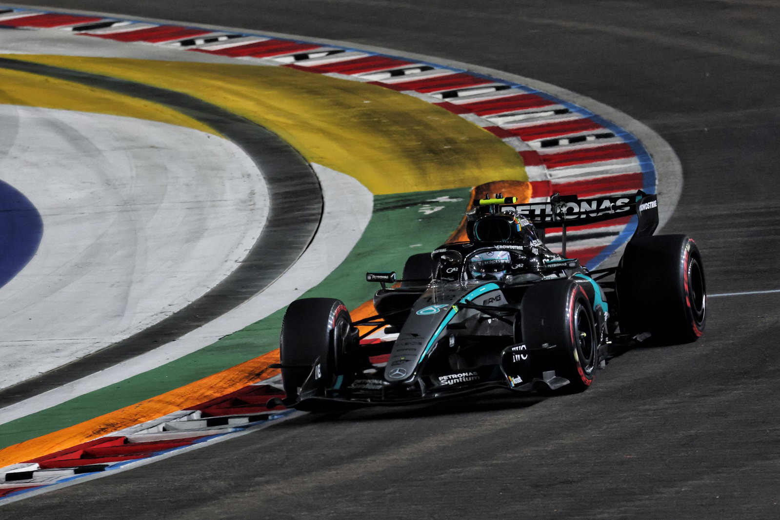 Mercedes Singapur pit stop